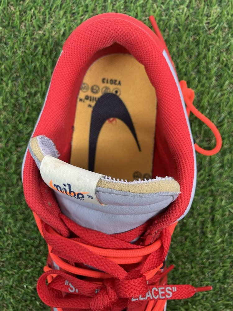 Nike Dunk Low x OFF-WHITE 2019 ' University Red '  UK 8.5