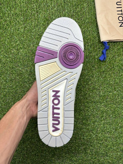 Louis Vuitton Trainer Strap ' White, Purple '