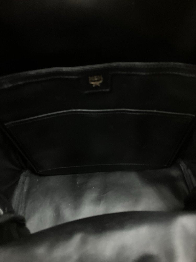 MCM Cognac Stark " M " Studded Backpack