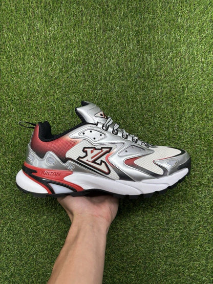 Louis Vuitton Tatic Runner ' Red, Grey ' UK 8.5