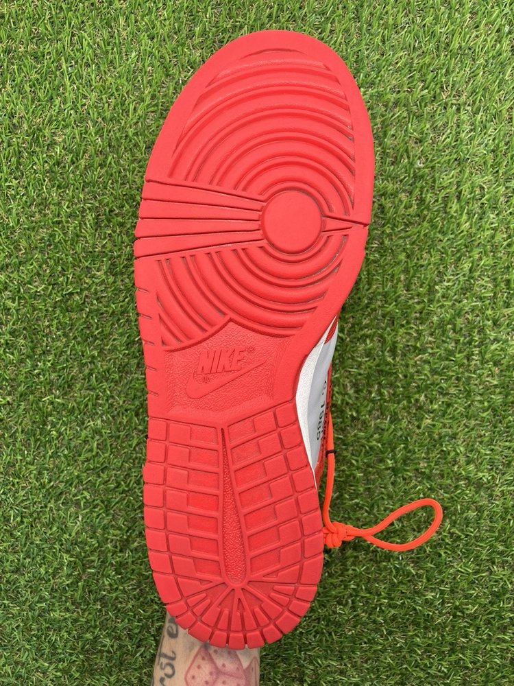 Nike Dunk Low x OFF-WHITE 2019 ' University Red '  UK 8.5