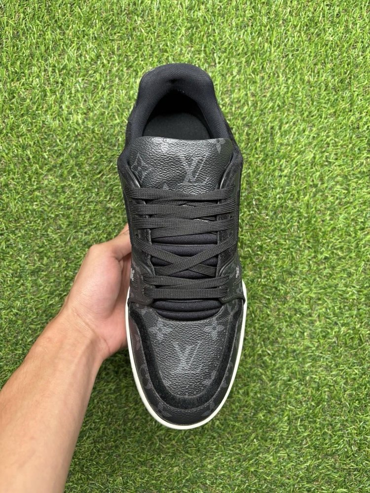 Louis Vuitton Trainer ' Black Monogram ' UK 8