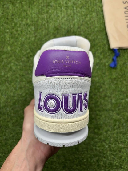 Louis Vuitton Trainer Strap ' White, Purple '