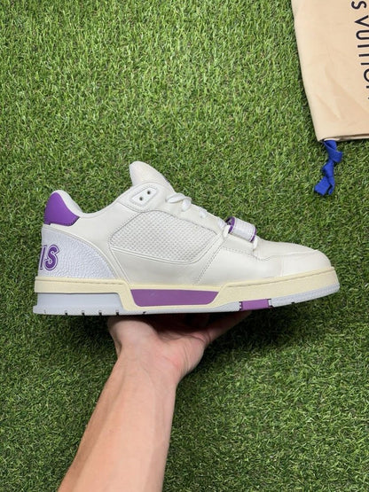 Louis Vuitton Trainer Strap ' White, Purple '