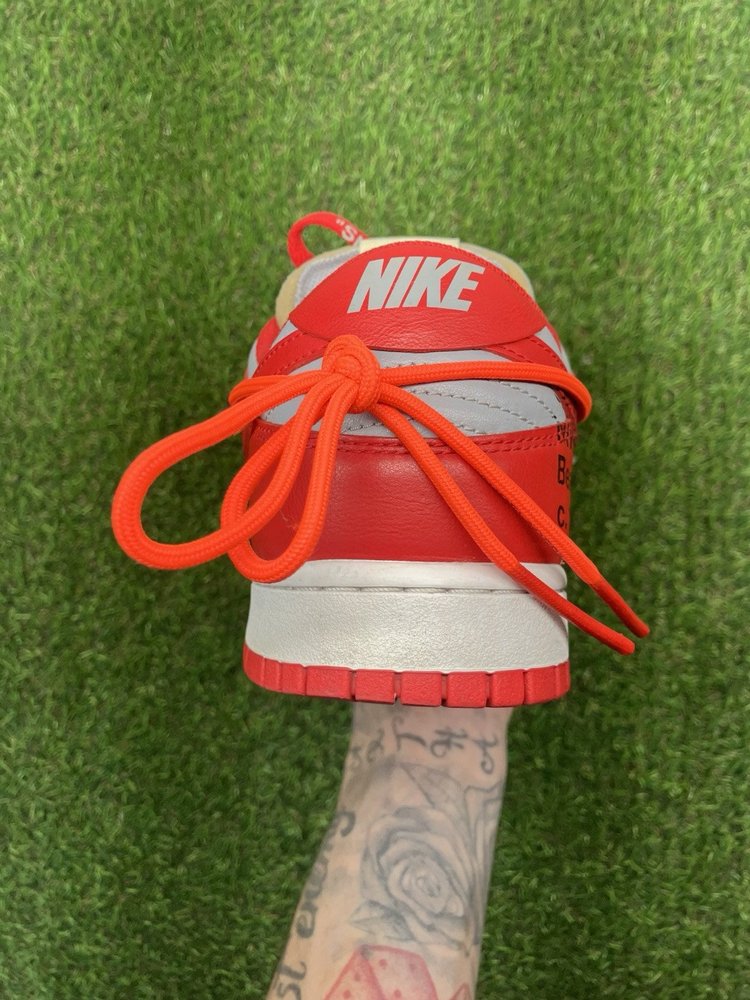 Nike Dunk Low x OFF-WHITE 2019 ' University Red '  UK 8.5