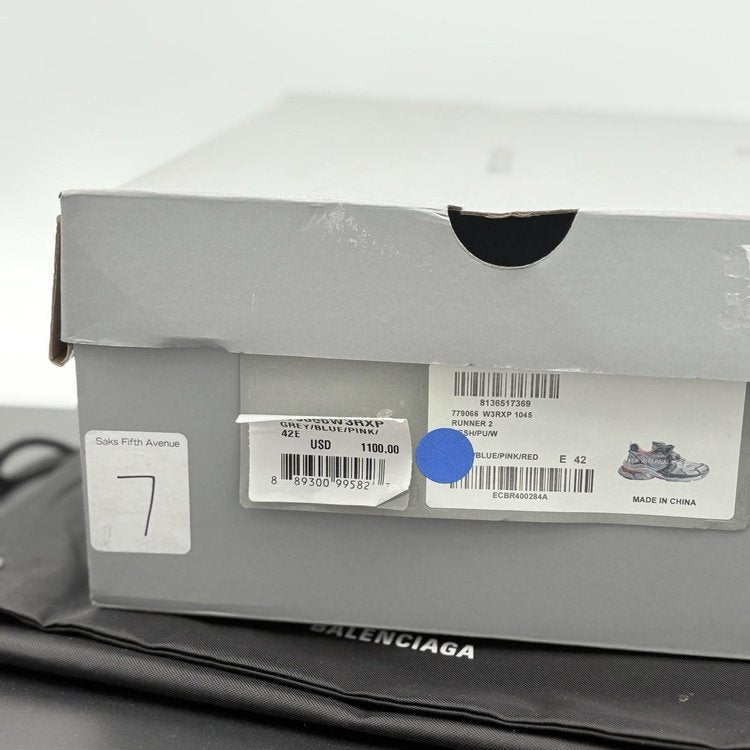 Balenciaga Runner ' Grey Pink Blue ' UK 8