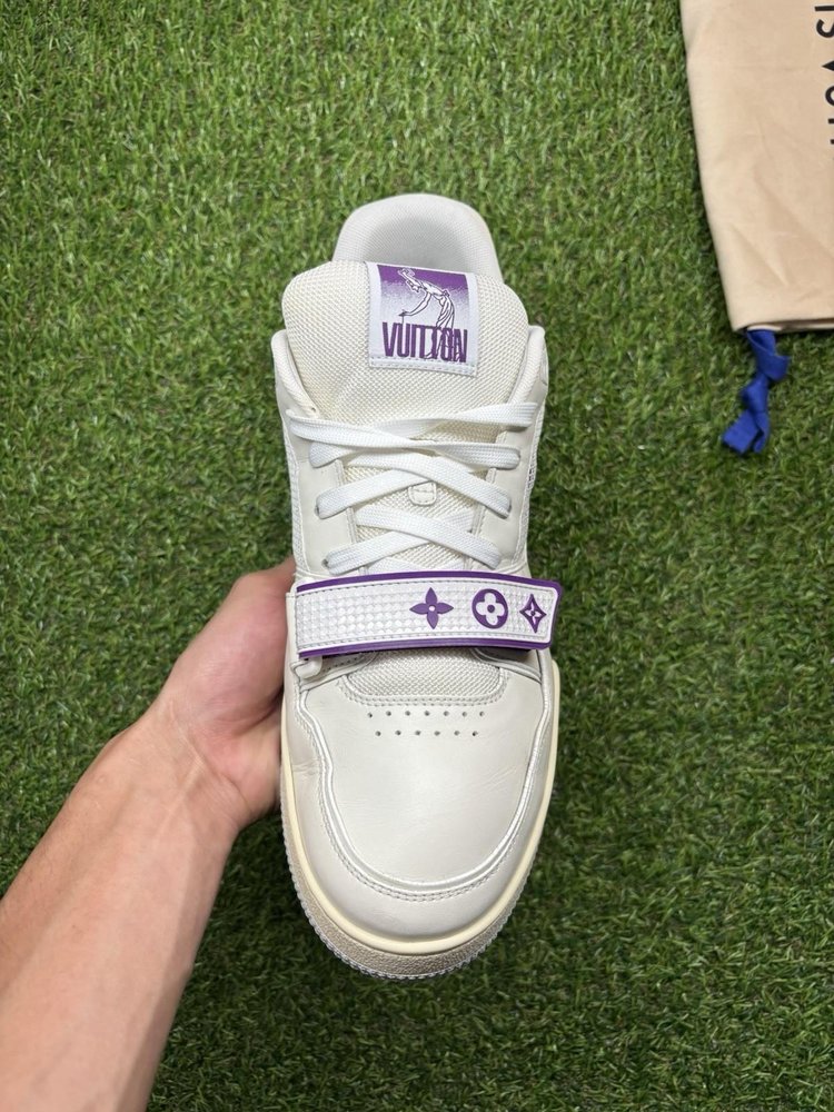 Louis Vuitton Trainer Strap ' White, Purple '