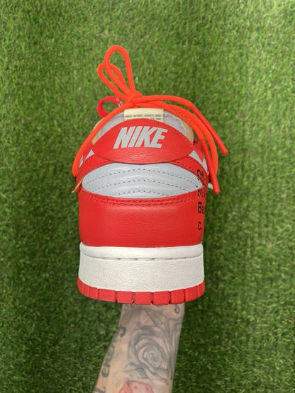 Nike Dunk Low x OFF-WHITE 2019 ' University Red '  UK 8.5