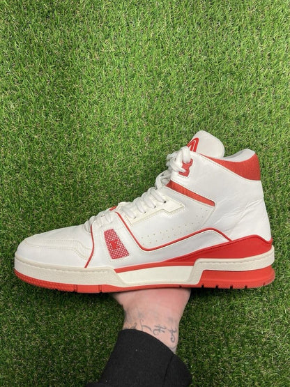 Louis Vuitton Virgil 'White,Red' High Trainer  UK 8.5