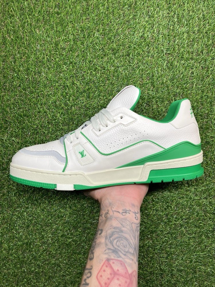 Louis Vuitton Trainer ' White Green '