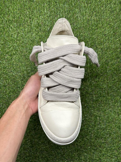 Rick Owens Jumbo Lace Low Lido ‘ Milk ‘ UK 8
