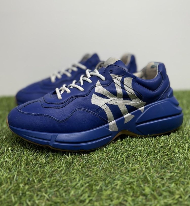Gucci Rhyton MLB Edition ' New York Yankees Blue ' UK 8