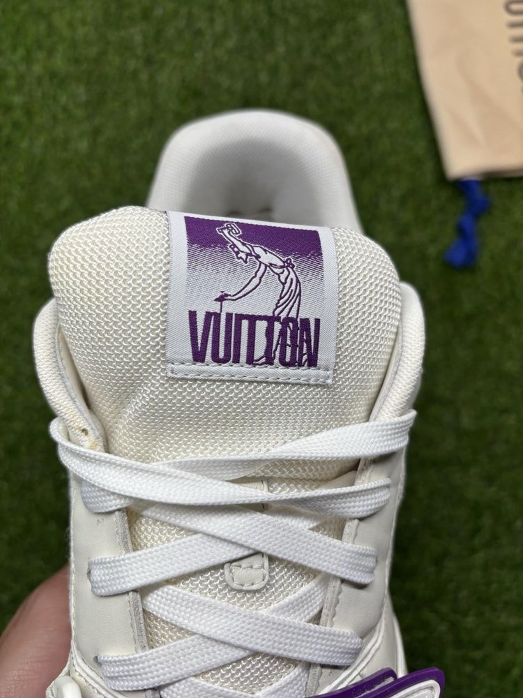 Louis Vuitton Trainer Strap ' White, Purple '