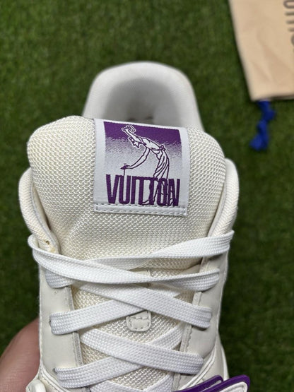 Louis Vuitton Trainer Strap ' White, Purple '