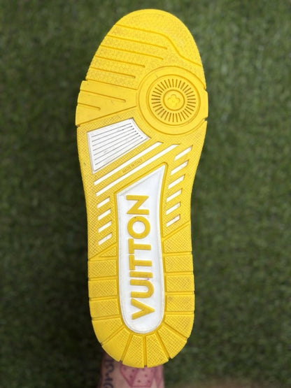 Louis Vuitton Trainer ' White Yellow ' UK 9.5