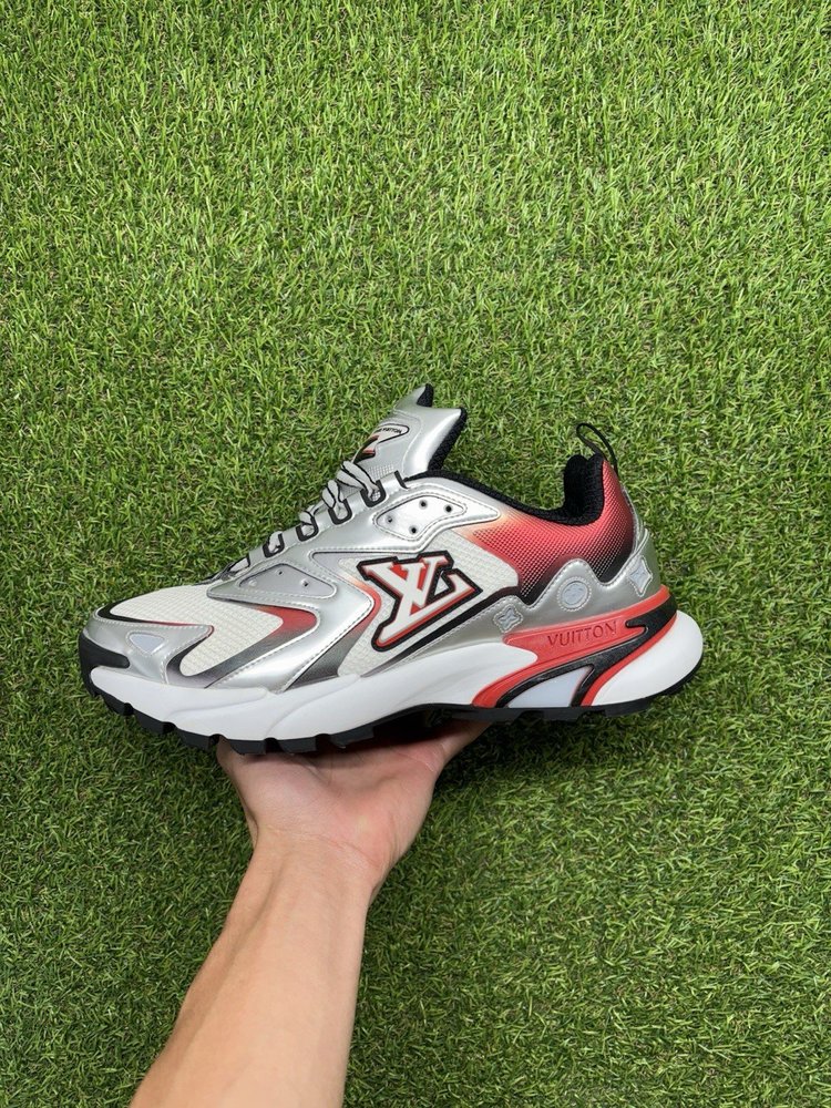 Louis Vuitton Tatic Runner ' Red, Grey ' UK 8.5