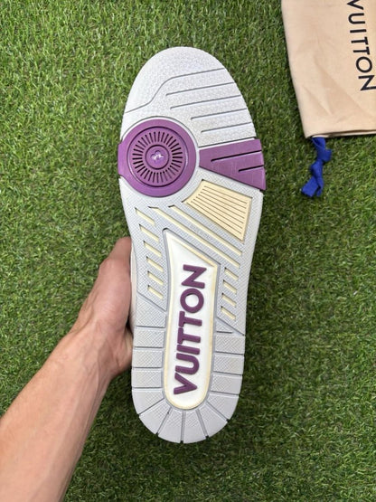 Louis Vuitton Trainer Strap ' White, Purple '
