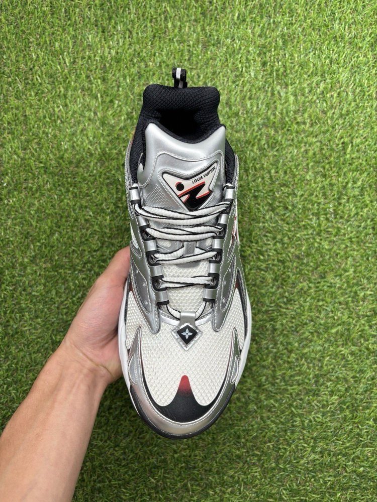 Louis Vuitton Tatic Runner ' Red, Grey ' UK 8.5