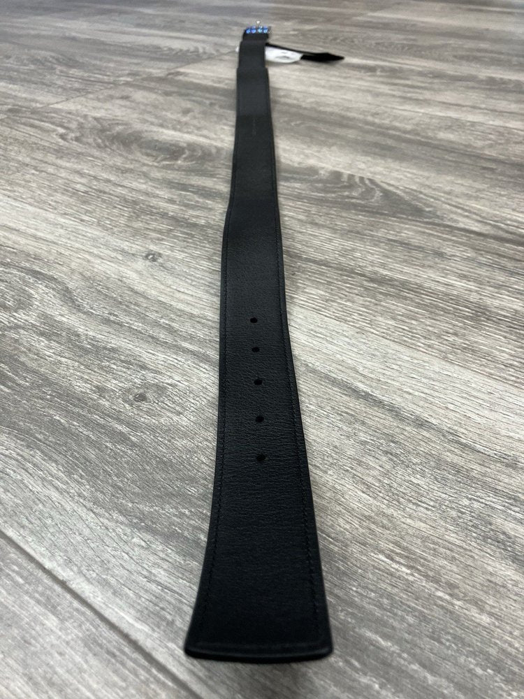 Amiri Core Logo Buckle ' Black/Black/Gold-Tone ' Belt