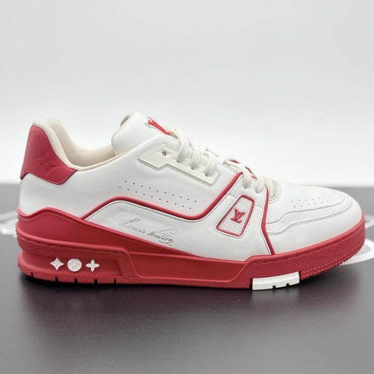 Louis Vuitton Trainer ' Red White ' UK 8.5