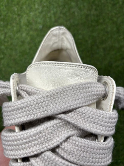 Rick Owens Jumbo Lace Low Lido ‘ Milk ‘ UK 8