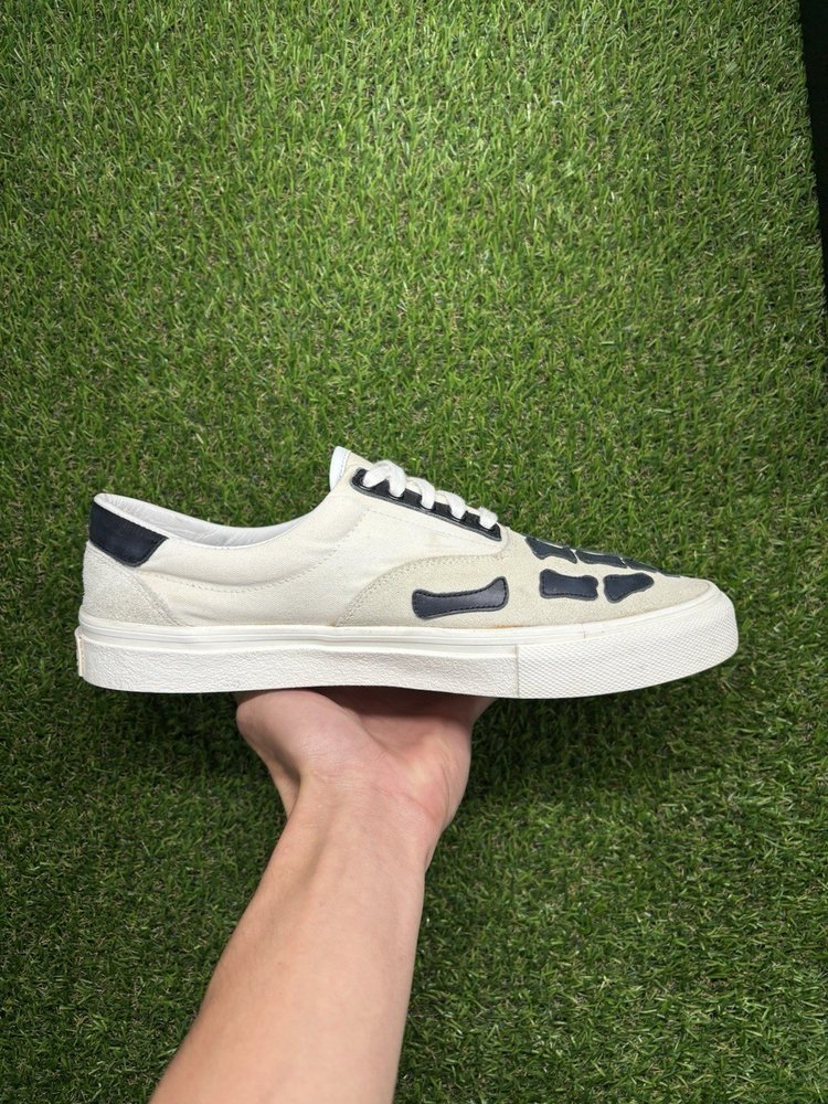 Amiri Bone Slip On Skeleton Sneakers UK 8