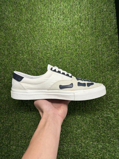 Amiri Bone Slip On Skeleton Sneakers UK 8