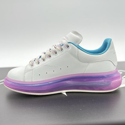 Alexander McQueen ' Transparent Sole White Purple UK 8