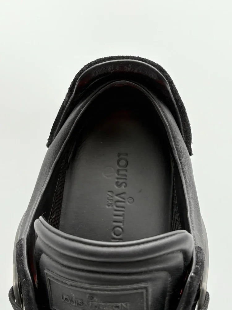 Louis Vuitton Leather Sneakers ' Black ' UK 10