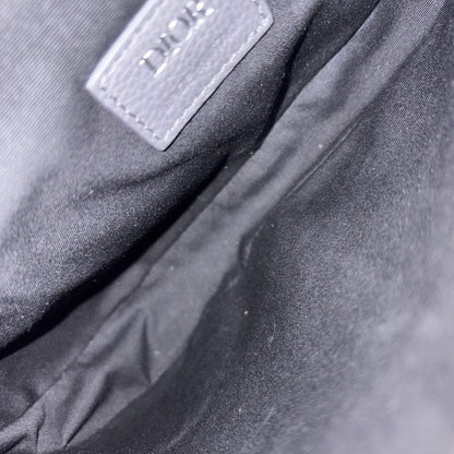 Christian Dior Ruthenium Oblique Saddle Bag ' Grey '