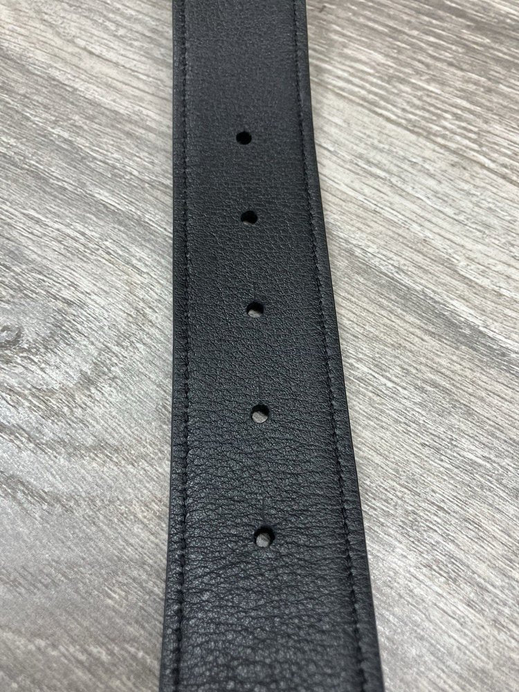 Amiri Core Logo Buckle ' Black/Black/Gold-Tone ' Belt