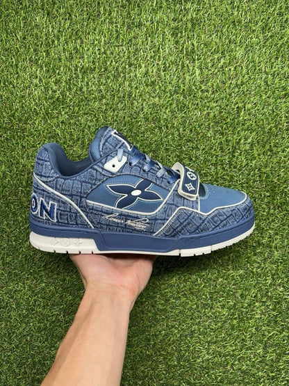 Louis Vuitton Trainer Strap ' Blue Denim ' UK 8