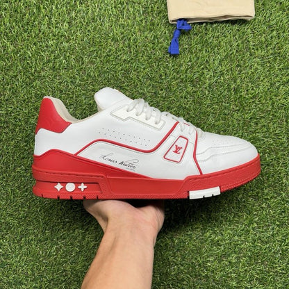 Louis Vuitton Trainer ' Red White ' UK 8.5