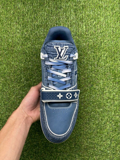 Louis Vuitton Trainer Strap ' Blue Denim ' UK 8