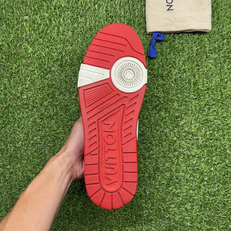 Louis Vuitton Trainer ' Red White ' UK 8.5