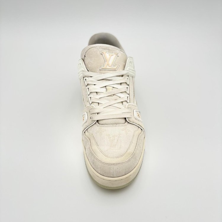 Louis Vuitton Trainer Denim ' Beige '
