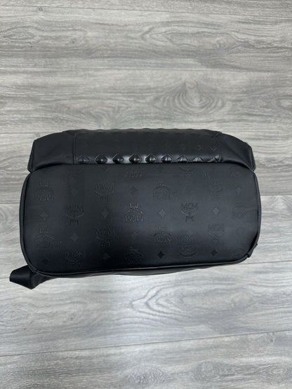 MCM Stark Backpack Visetos Studs Large Capacity Leather Black