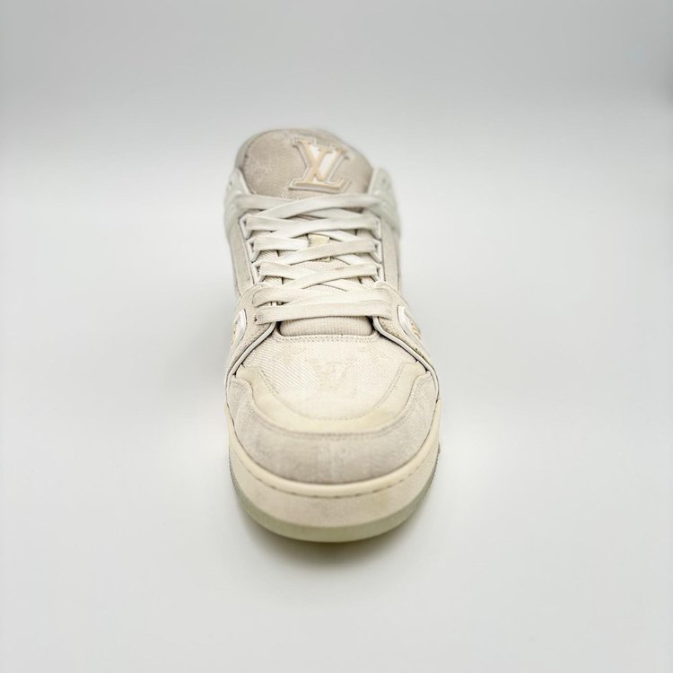 Louis Vuitton Trainer Denim ' Beige '