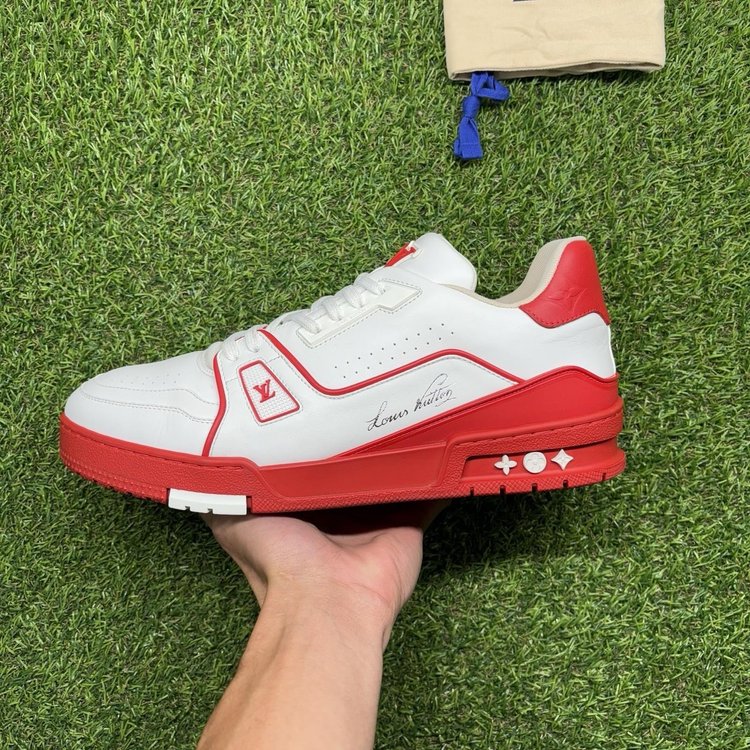 Louis Vuitton Trainer ' Red White ' UK 8.5