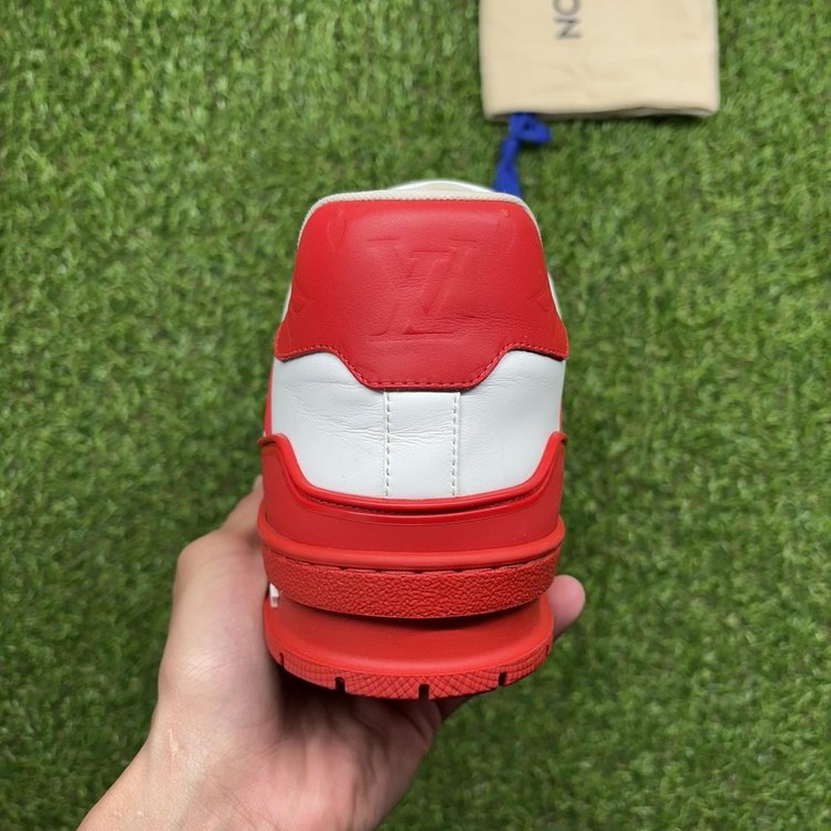 Louis Vuitton Trainer ' Red White ' UK 8.5