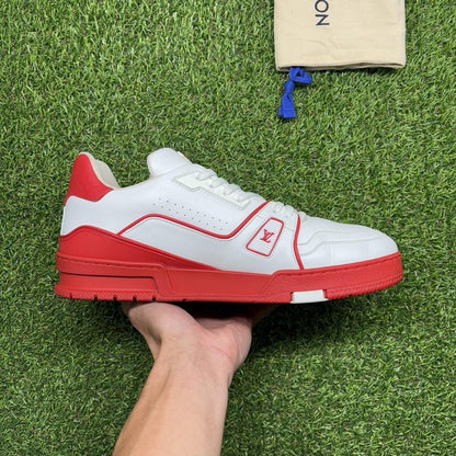 Louis Vuitton Trainer ' Red White ' UK 8.5