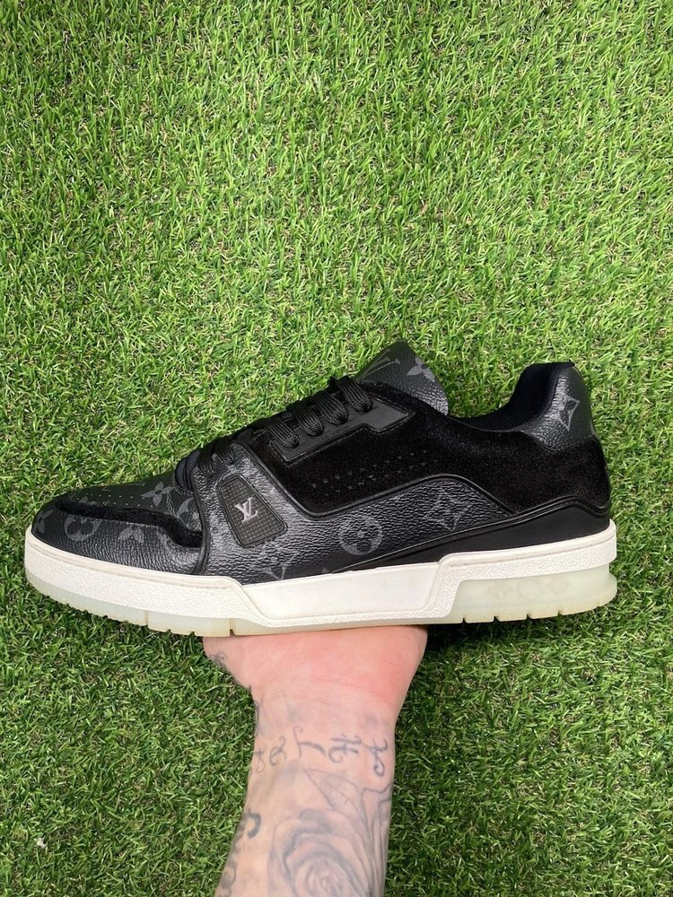 Louis Vuitton Trainer ' Black Monogram ' UK 8