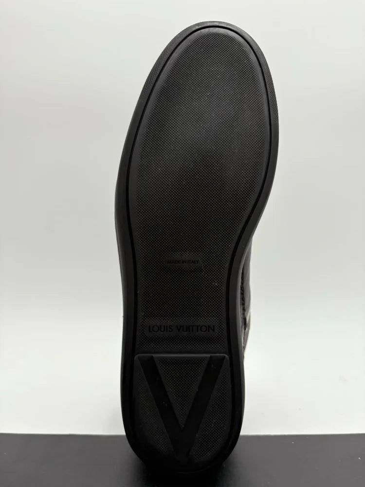 Louis Vuitton Leather Sneakers ' Black ' UK 10