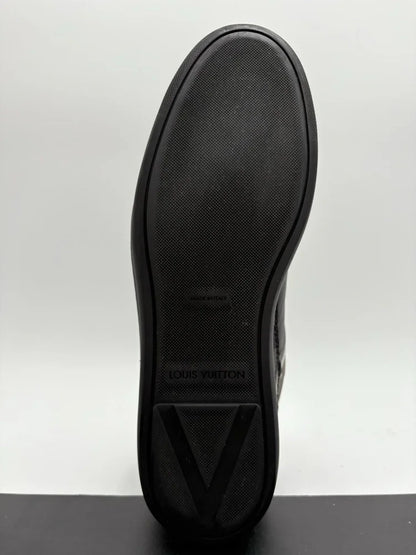 Louis Vuitton Leather Sneakers ' Black ' UK 10