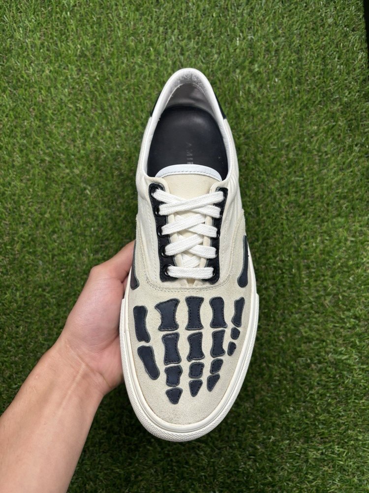 Amiri Bone Slip On Skeleton Sneakers UK 8
