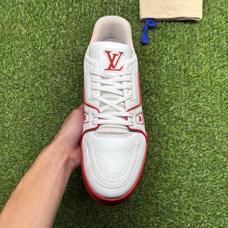 Louis Vuitton Trainer ' Red White ' UK 8.5