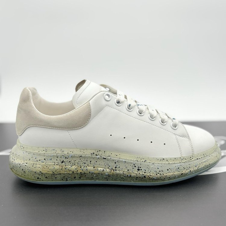 Alexander McQueen Clear Sole ' Splatter Blue ' UK 10