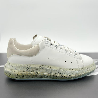 Alexander McQueen Clear Sole ' Splatter Blue ' UK 10