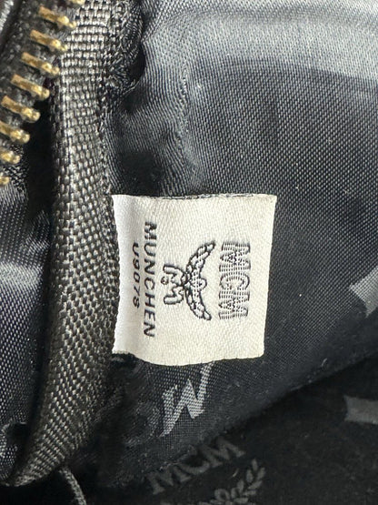 MCM Stark Backpack Visetos Studs Large Capacity Leather Black