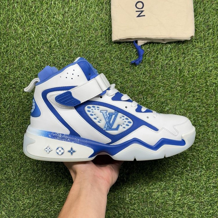 Louis Vuitton Trainer 2 ‘ White, Blue ‘ UK 8.5